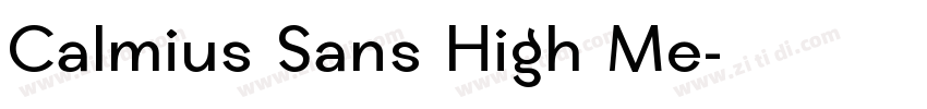 Calmius Sans High Me字体转换